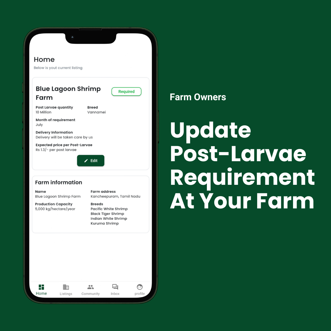 Farm App Edit Listing